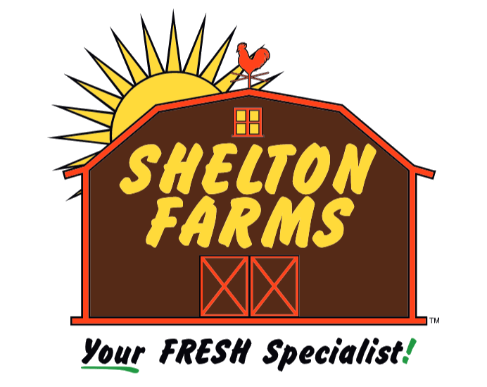 A theme logo of Shelton Farms